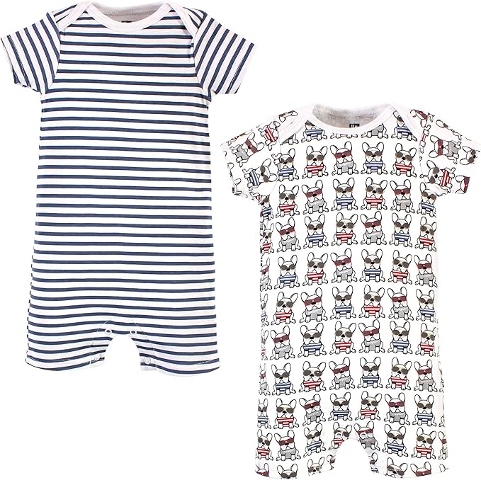 Hudson Baby Unisex Cotton Rompers by HudsonBaby