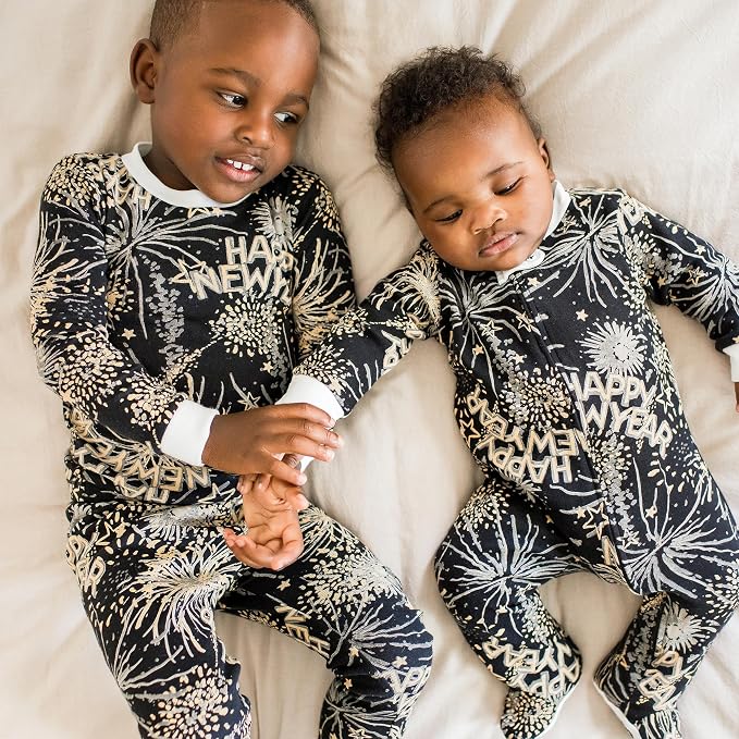 Burt's Bees Baby Boys' Organic Cotton, Sleep and Play Footed Pajamas | Easy zip - Image 4