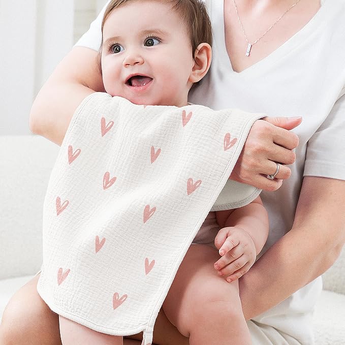 Susurration Muslin Burp Cloths, Soft Baby Burping Cloths - Image 5