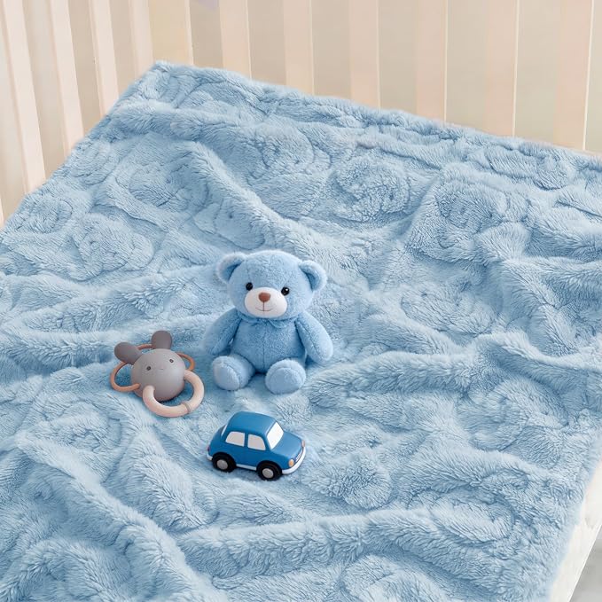 Pro Goleem Elephant Baby Boy Blanket, Soft Fleece Baby Blankets - Image 3
