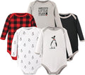 Hudson Baby baby-boys Cotton Long-sleeve Bodysuits 5-pack by HudsonBaby