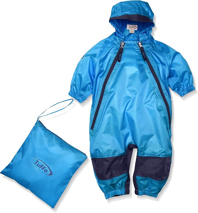 Tuffo Muddy Buddy Kids Waterproof Rain Suit One-Piece Coverall, Dual Zippers by Tuffo