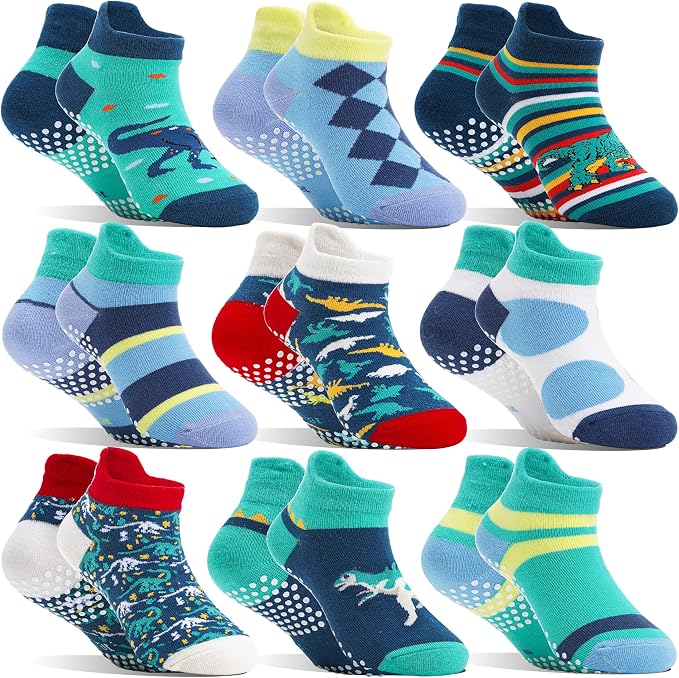 Welwoos Baby Girls Boys Toddlers Grips Socks Kids Non Slip Anti Skid Ankle by Welwoos