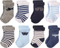 Hudson Baby Baby 8-pack Cotton Rich Newborn and Terry Socks by HudsonBaby