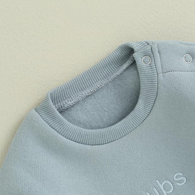 VISGOGO Newborn Infant Baby Boy Girls Oversized Romper Little Dude Sweater Onesie Coming Home Outfit Neutral Clothes