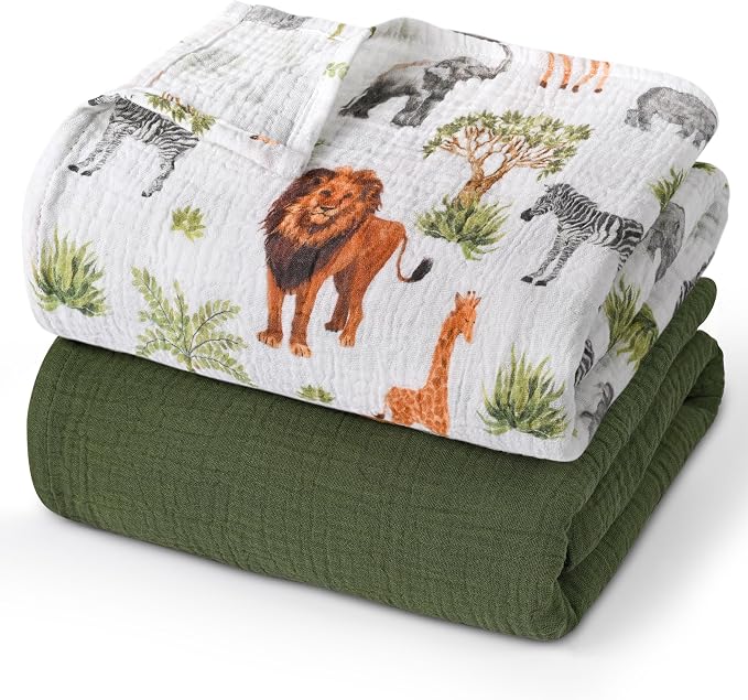 GLLQUEN BABY Muslin Swaddle Blankets by GLLQUENBABY