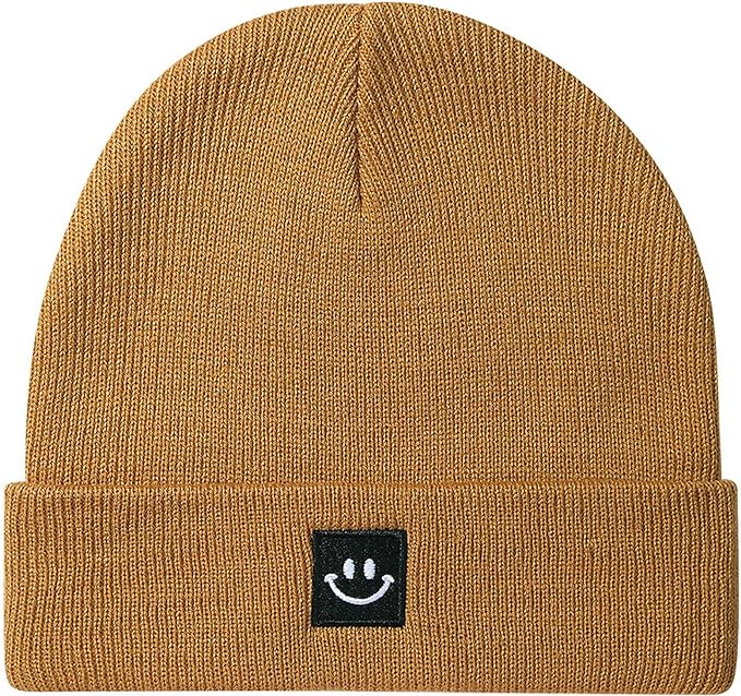 Baby Beanie Knit Ski Hat with Cute Face by Paladoo