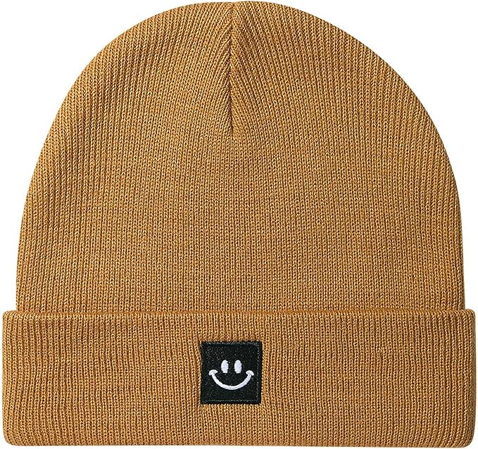 Baby Beanie Knit Ski Hat with Cute Face for Girls Boys 0-7 Years