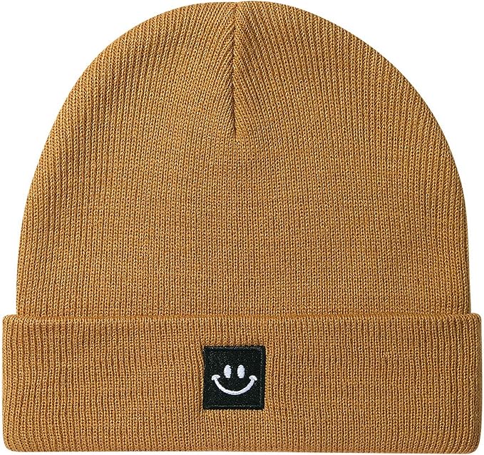 Baby Beanie Knit Ski Hat with Cute Face by Paladoo