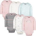 Gerber Baby Girls' 6-pack Long-sleeve Onesies Bodysuits by Gerber