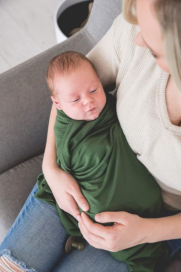 Copper Pearl Swaddle Blankets for Newborns | Soft Stretchy Receiving Blankets - Image 4