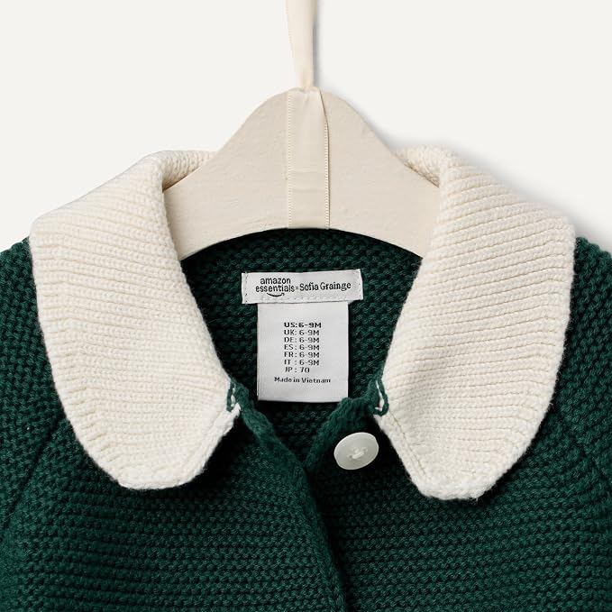 Amazon Essentials x Sofia Grainge Unisex Toddlers and Babies' Peter Pan Collar - Image 5