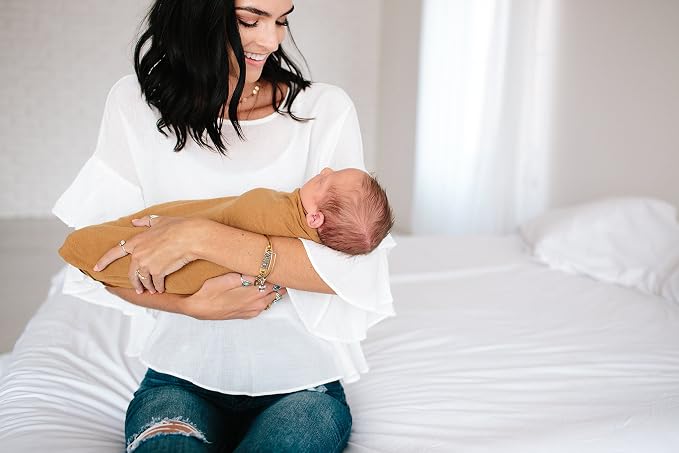 Copper Pearl Swaddle Blankets for Newborns | Soft Stretchy Receiving Blankets - Image 9