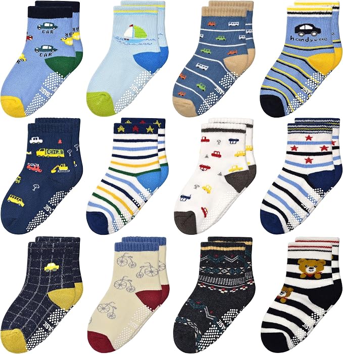 Tphon Non Slip Kids Toddler Socks by TPHON