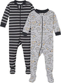 Gerber Baby Boys 2-Pack Footed Pajamas by Gerber