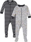 Gerber Baby Boys 2-Pack Footed Pajamas by Gerber