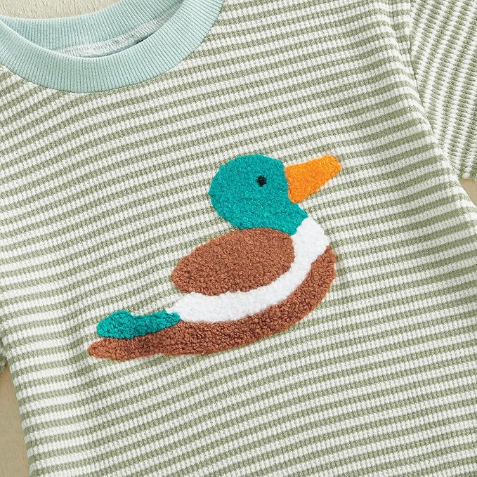 Newborn Baby Boy Girl Summer Clothes Funny Print Sweatshirt Romper Oversized - Image 6