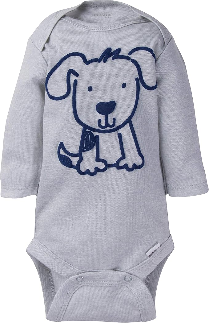 Onesies Brand Baby Boys & Girls 6-Pack Long Sleeve Bodysuits - Image 2
