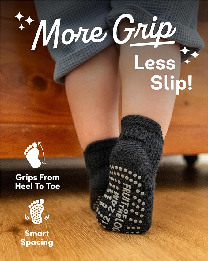 Fruit of the Loom Cotton Grip Socks - Image 2
