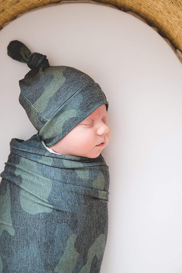 Copper Pearl Swaddle Blankets for Newborns | Soft Stretchy Receiving Blankets - Image 9