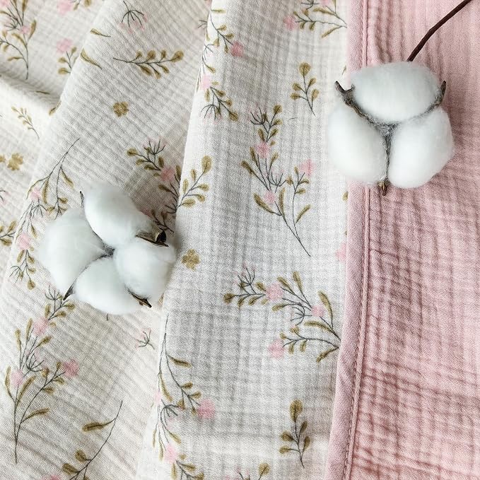 CREVENT 40''X40'' 100% Organic Cotton Muslin Baby Blanket - Image 8