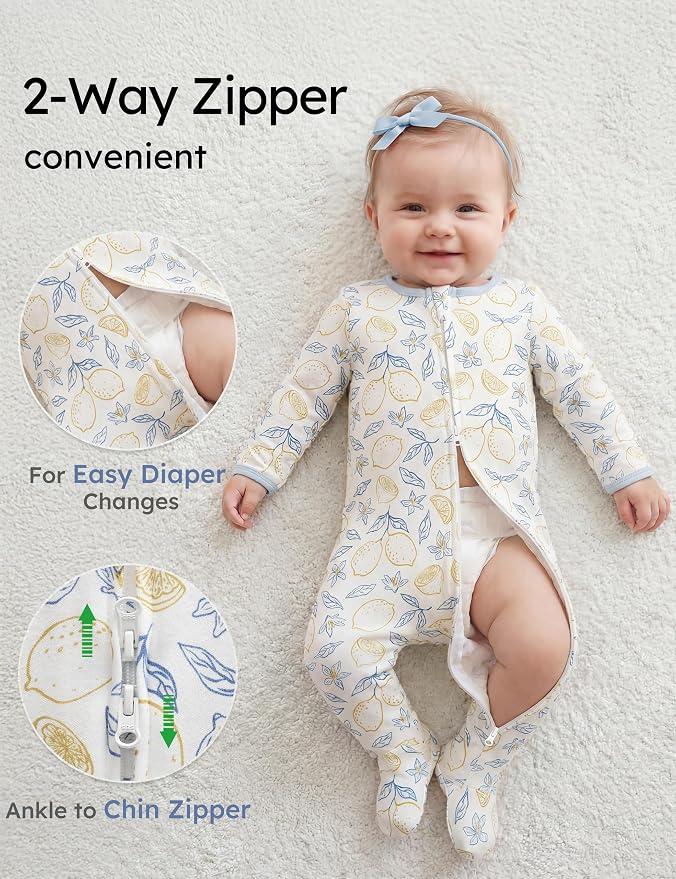 Yoofoss Baby Pajamas 100% Organic Cotton Baby Sleepers - Image 3