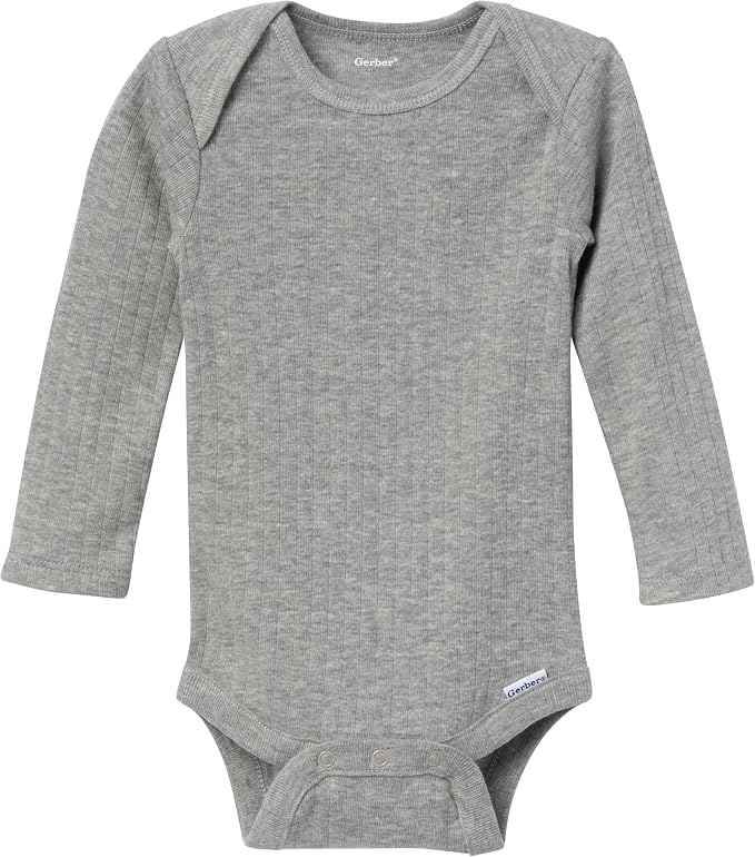 Gerber Baby Girls' 6-pack Long-sleeve Onesies Bodysuits - Image 3
