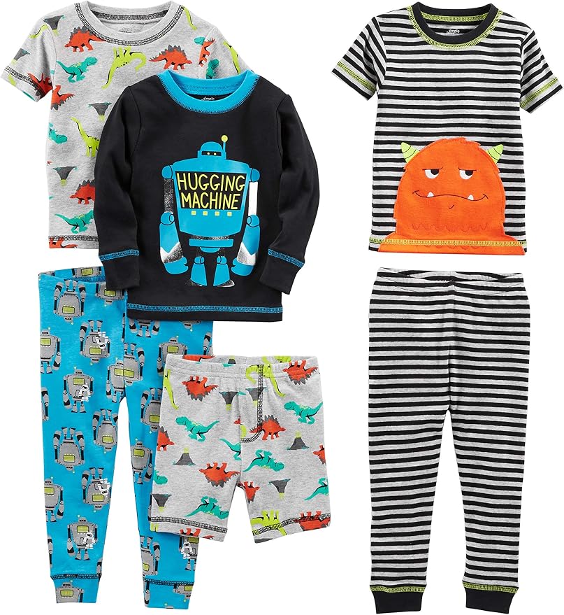 Simple Joys by Carter's Girls 6-piece Snug Fit Cotton Pajama Set by SimpleJoysbyCarters