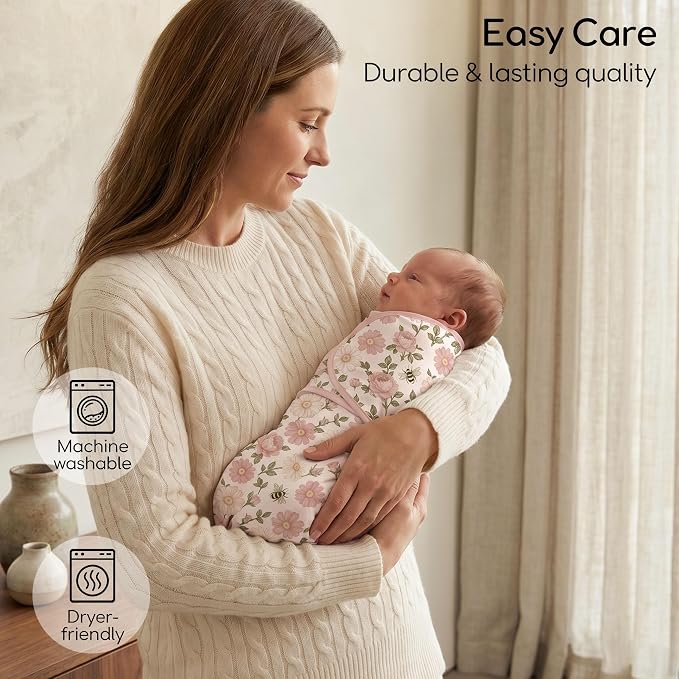 Cotton Swaddles for Newborn, Baby Newborn Swaddle 0-3 Month | 2-Pack Soft - Image 2