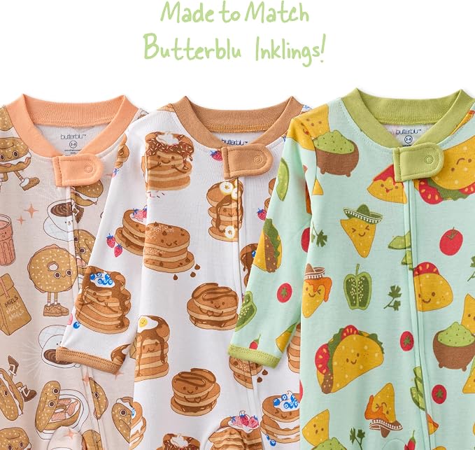 Butterblu Scout Sleep & Play 100% Organic Cotton Footed Zip Front PJs | GOTS - Image 8