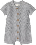 little planet by carter's Unisex Baby Waffle Knit Button-Front Jumpsuit made by LittlePlanet