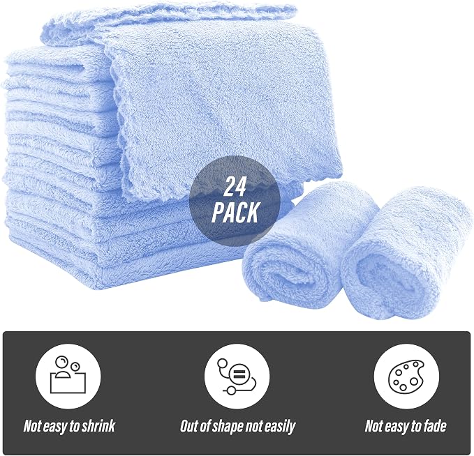 Sunny zzzZZ Ultra Soft 24 Pack Baby Washcloths - Image 2