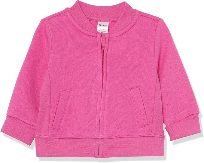 Hanes baby-girls Ultimate Baby Zippin Fleece JacketSweatshirt by Hanes