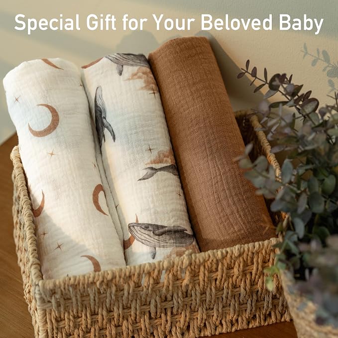 GLLQUEN BABY Muslin Swaddle Blankets - Image 9