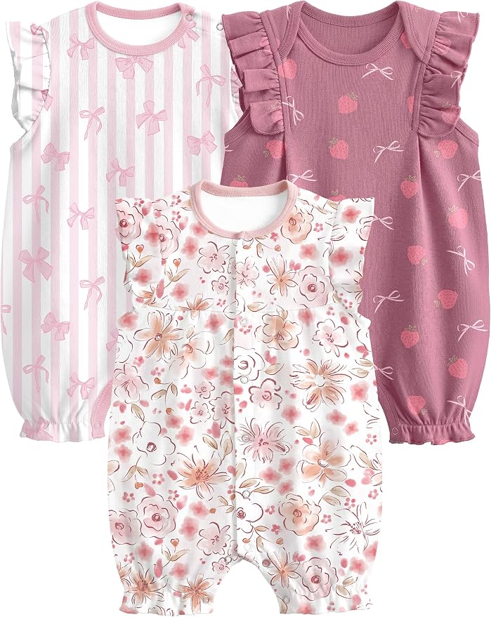 Yoofoss Baby Boy Romper 0-18 Months 100% Organic Cotton Newborn Summer Clothes by YOOFOSS