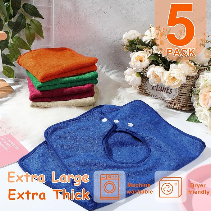 Hercicy Full Coverage Pullover Toddler Baby Bibs | Terry Cloth Bibs - Image 7