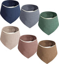 Magnetic Bandana Drool Bibs 6-pack - Magnetic Closure Baby Bibs - Safe, Easy, Chic Teething Bib