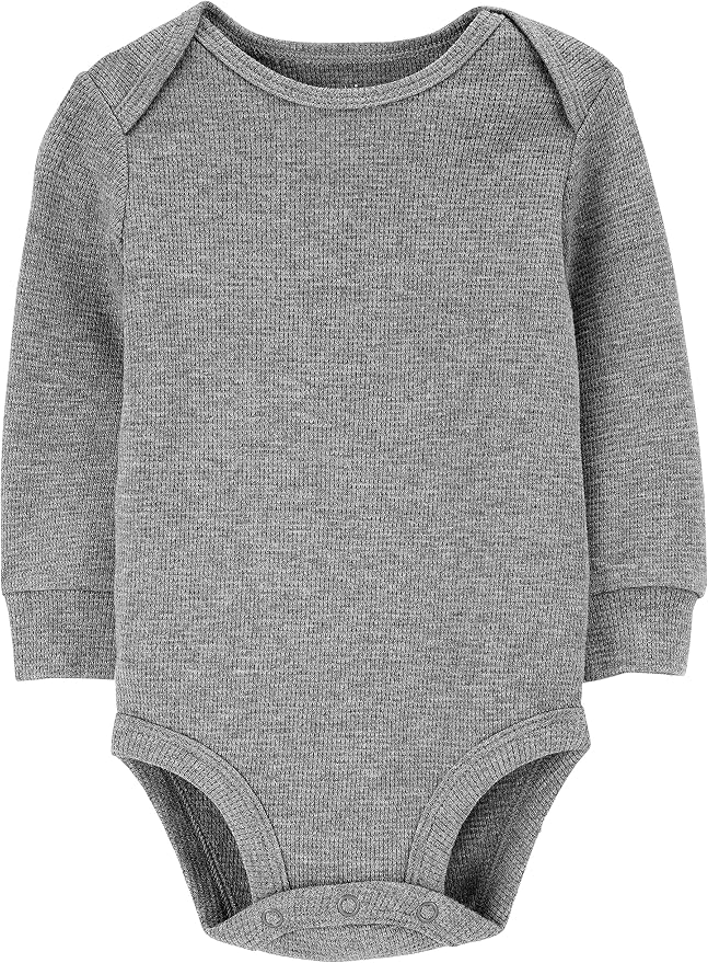 Simple Joys by Carter's Baby 4-pack Soft Thermal Long Sleeve Bodysuits - Image 2