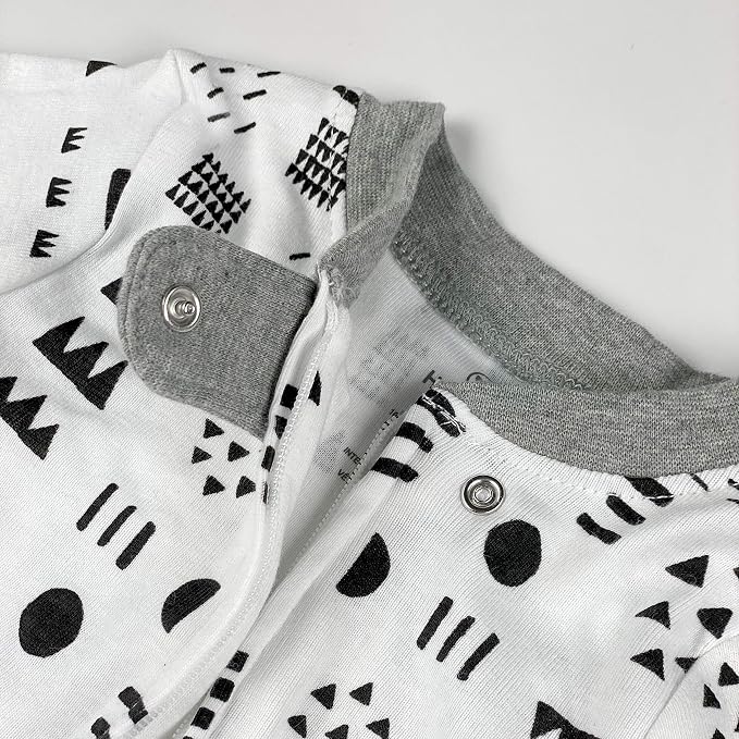 HonestBaby Baby Boys' Sleep & Play Footed One-piece Pajama Sleeper 100% Organic - Image 3