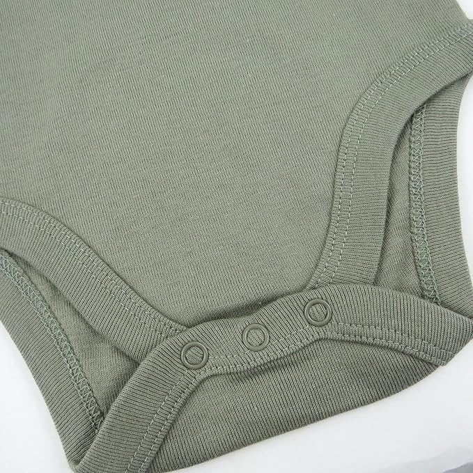 HonestBaby baby-girls 5-pack Long Sleeve Bodysuits One Piece 100% Organic Cotton - Image 2
