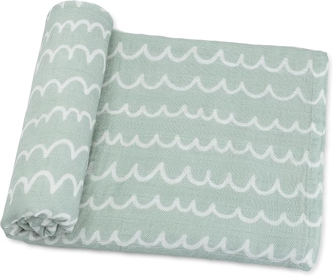 Comfy Cubs Muslin Swaddle Blankets Pack of 1, 47 x 47 Inch Soft Cotton Baby by ComfyCubs