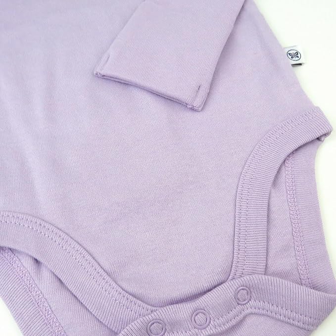 HonestBaby baby-girls 5-pack Long Sleeve Bodysuits One Piece 100% Organic Cotton - Image 5