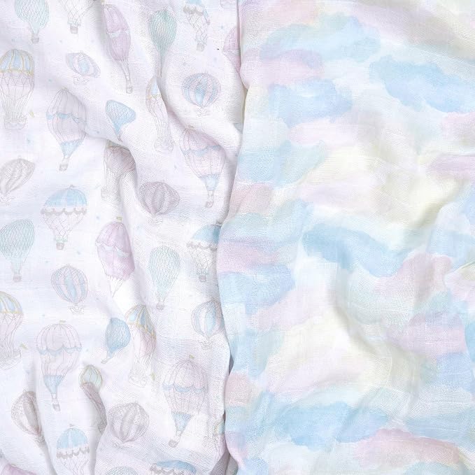 aden + anais 100% Organic Cotton Muslin Swaddle, Breathable Baby Blanket - Image 2