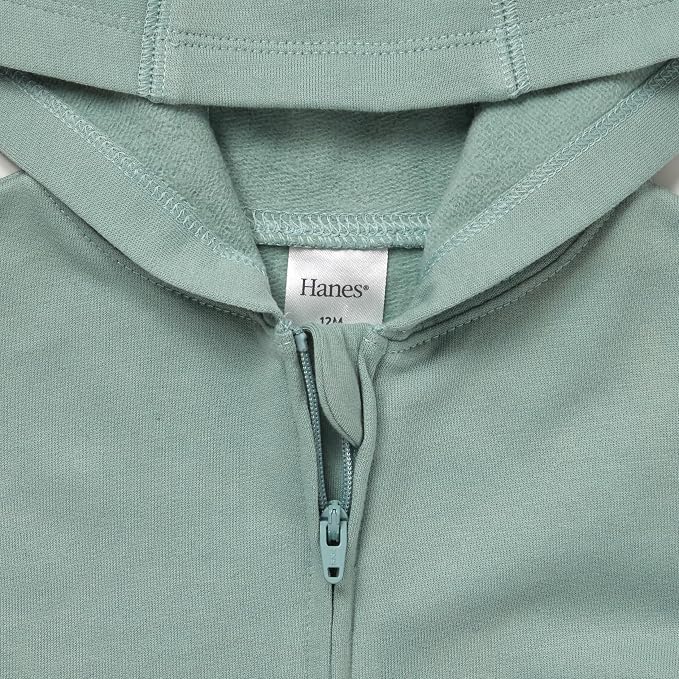 Hanes Baby Pure Comfort French Terry Hoodie, Infant Full-zip Hooded Jacket - Image 3