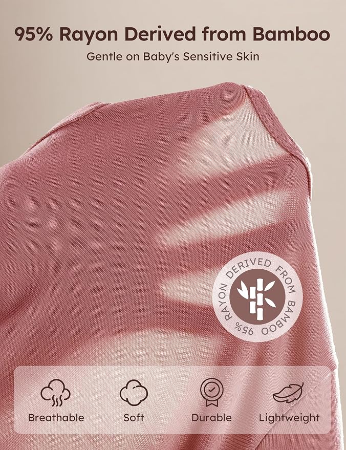 Yoofoss Viscose Bamboo Baby Pajamas Newborn Sleepers - Image 4