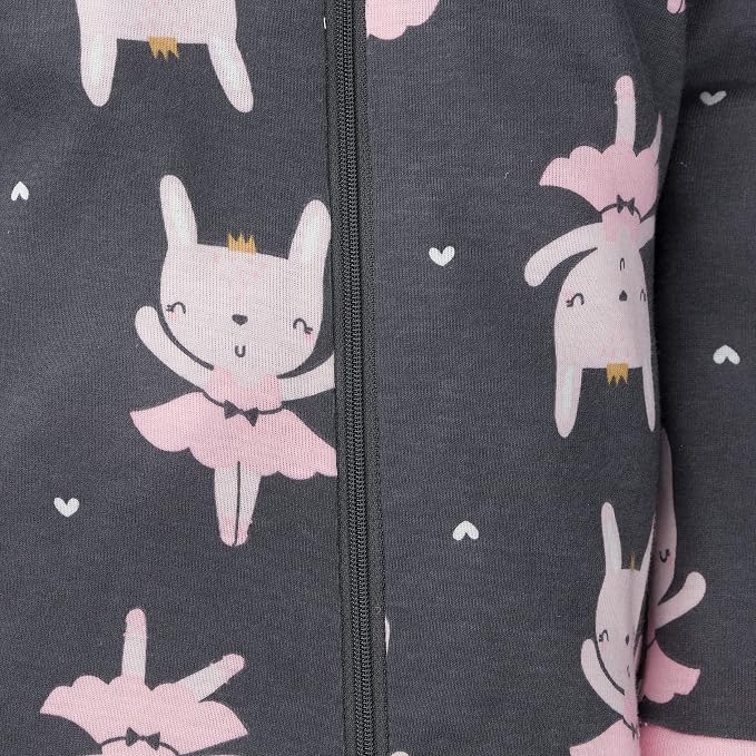 Gerber Baby Girls 2-Pack Footed Pajamas - Image 5