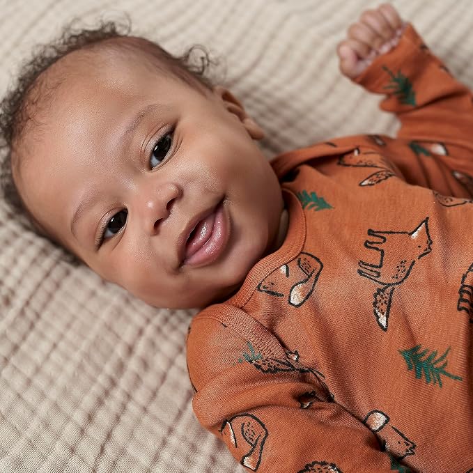 Gerber Baby Boys 6-Pack Long Sleeve Onesies Bodysuit - Image 9