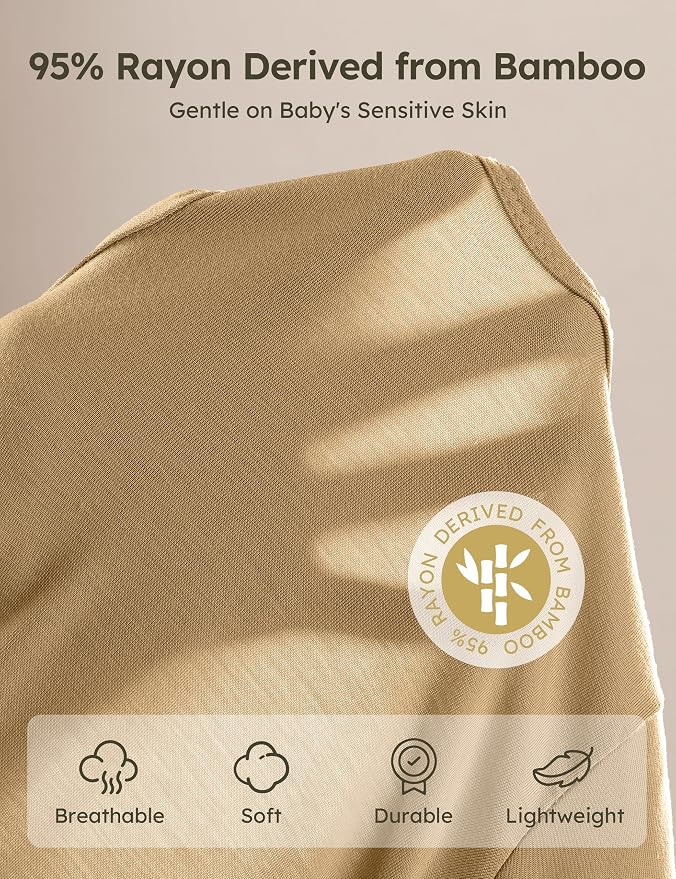 Yoofoss Viscose Bamboo Baby Pajamas Newborn Sleepers - Image 3
