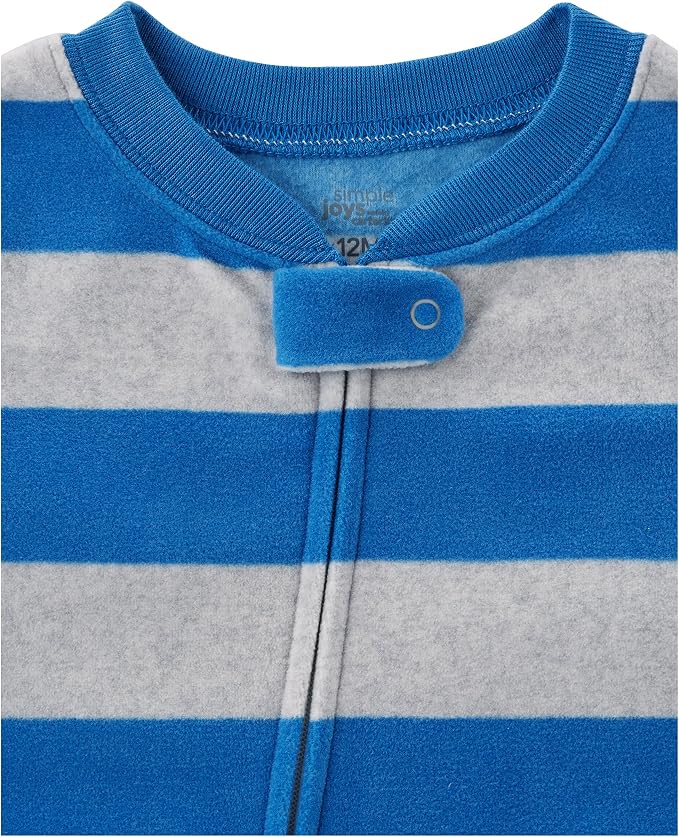 Simple Joys by Carter's Baby Boys Loose-Fit Flame Resistant Fleece Footed - Image 2