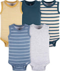 Gerber Baby Boys Multi-Pack Sleeveless Onesies Bodysuit by Gerber